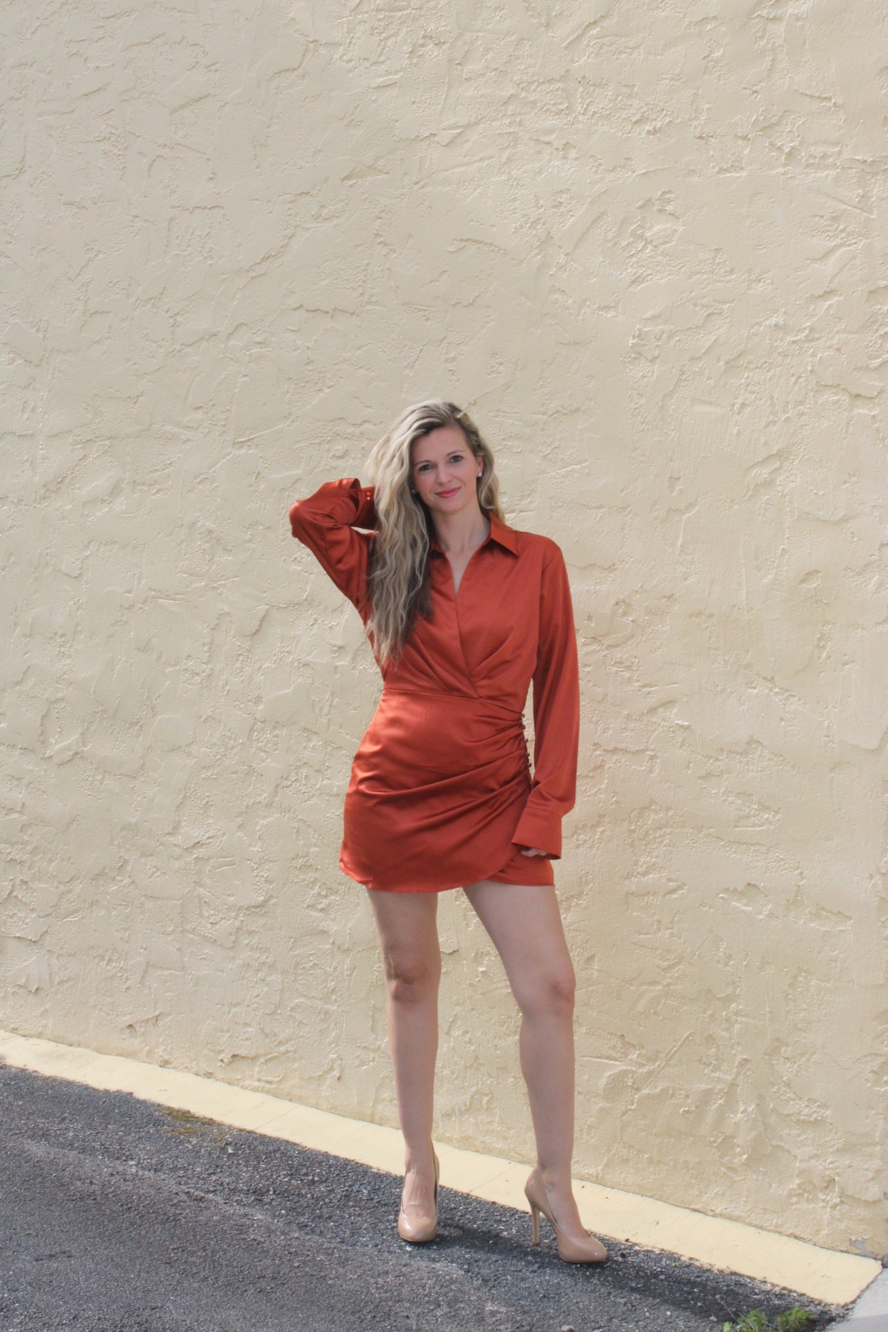 Boss Babe Dress Burnt Orange